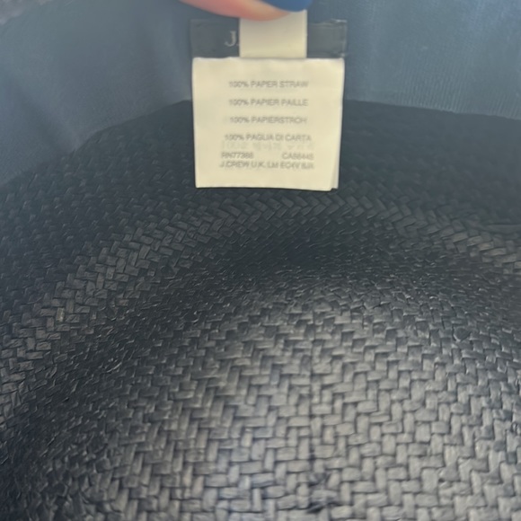 J. Crew straw hat (navy) - Picture 5 of 5